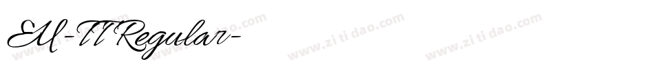 EU-TT Regular字体转换